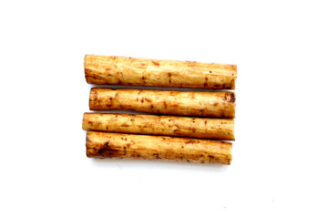 Fresh burdock roots or gobo roots