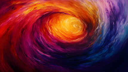 A collection of therapeutic abstract paintings filled with swirling colors that reflect the emotional healing journey of the artist.