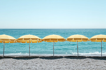 umbrellas on the beach