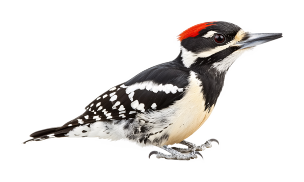 Woodpecker for Bird and Nature Art - Isolated on White Background