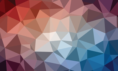 Vector polygonal background. Colored geometric mosaic.