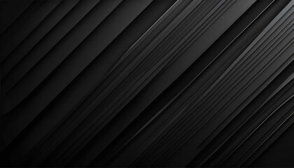 Obraz premium Black leather texture with a dark, metallic pattern creates a striking backdrop of lines and gray hues
