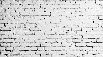 White plastering and painting brick wall white background