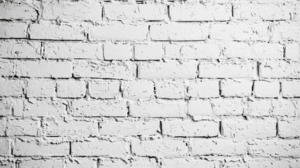 White plastering and painting brick wall white background