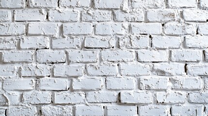 White plastering and painting brick wall white background
