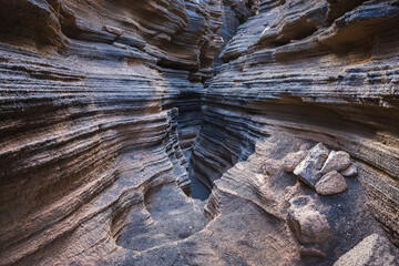 View to Las Grietas, rock formation