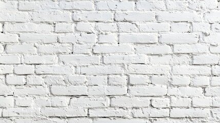Fototapeta premium Soft White Painted Brick Wall Rustic Texture