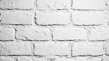 White plastering and painting brick wall white background