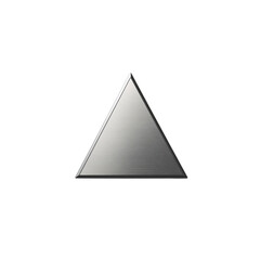 Fototapeta premium Brushed Metal Triangle Shape - Geometric Abstract Background