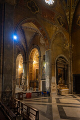 Obraz premium Sant'Ivo alla Sapienza is a Catholic church in Rome. Built in 1642–1660 by the architect Francesco Borromini, the church is widely regarded a masterpiece of Roman Baroque architecture. 