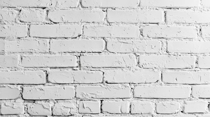 White plastering and painting brick wall white background