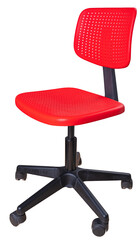 Office chair on isolated background.	