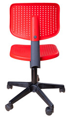 Office chair on isolated background.	