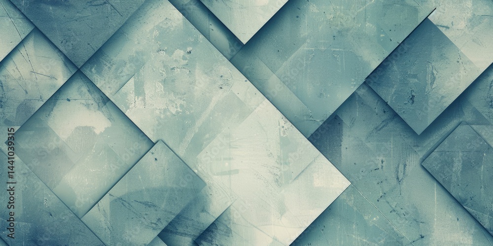Poster abstract colorful geometric shapes effect on surface of digital cyber design express scene of cybers