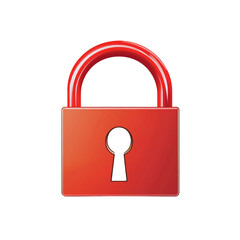 Red Padlock Security, Privacy, and Protection Icon