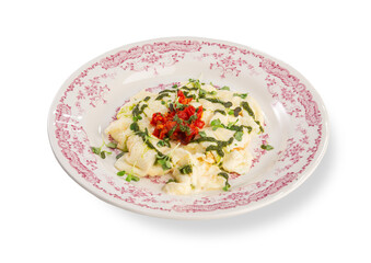 Creamy Egg Scramble with Pesto and Sun-Dried Tomatoes