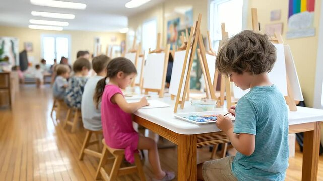 A lively preschool setting fostering imagination and development.