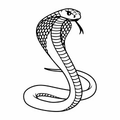 vector illustration of a snake