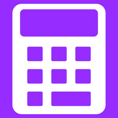 Calculator icon with purple background