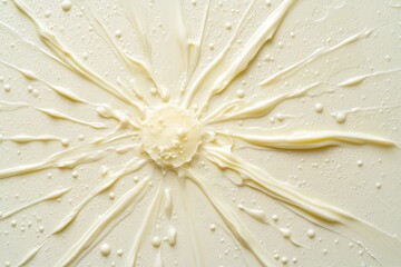 Abstract light cream paint splatter pattern design.