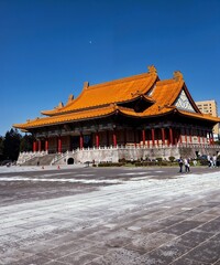 Taipei, Taiwan: January 16 2025, The Chiang Kai-shek Memorial Hall is a national monument and tourist attraction erected in memory of Chiang Kai-shek