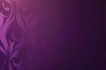 Elegant purple background with decorative swirls