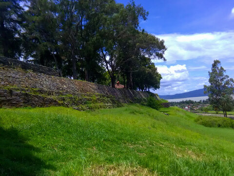 Tzintzuntzan Archaeological Site by Lake Patzcuaro, Ancient Purepecha Civilization, Michoacan, Mexico