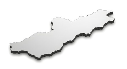 Fototapeta premium Isometric Shape of Land
