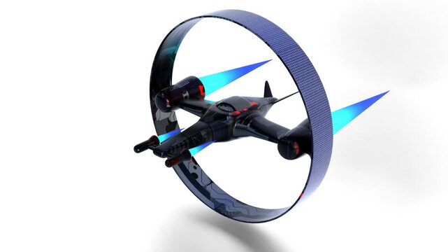 spaceship with speed of light animation