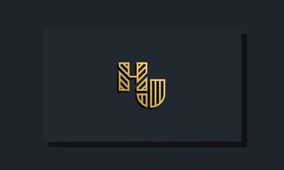 Elegant line art initial letter  HJ  logo.