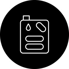 Oil  Vector Black Circle Icon Design
