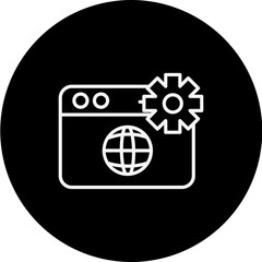 Web Design Vector Black Circle Icon Design