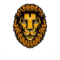 Attractive Lion face tribe illustration 