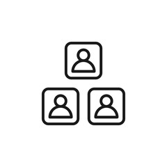 Collaboration and Teamwork Icon Representing Business Professionals Working Together for Mutual Goals and Success in a Corporate Environment