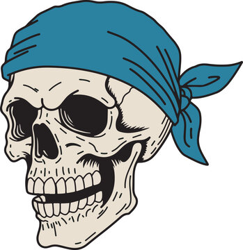 stylish skull illustration which can be used for your stuff