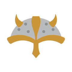 Viking helmet icon. Vector