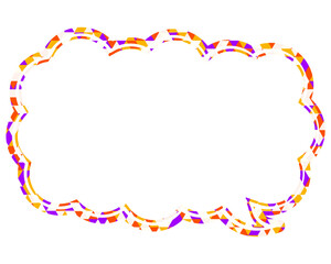 吹き出し ステンドグラス風 三角模様_二重線付_4色 (9)