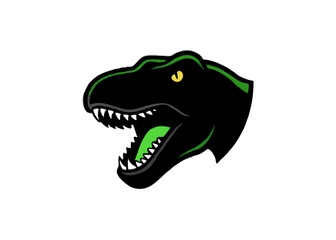 Obraz premium Tyrannosaurus Rex Head Logo