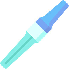 syringe needle illustration on a white background     