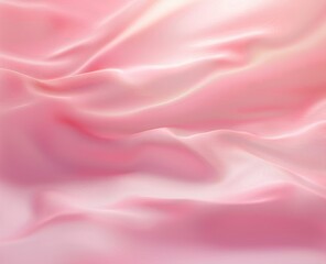 Obraz premium soft smooth pink fabric with gentle folds and flowing texture creating a calm and delicate atmosphere