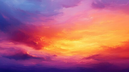 Obraz premium Vibrant Sunset Sky A Colorful Canvas of Nature's Art