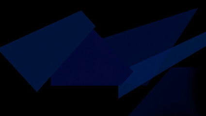 Dark Blue Geometric Shapes: Modern Design & Composition in Minimalistic Visual Art Background