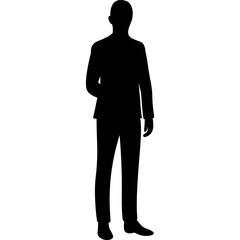 Silhouettes of Businessman Character