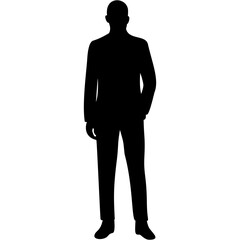 Silhouettes of Businessman Character