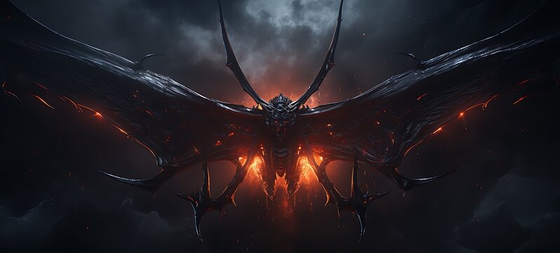 grim reeper devil shaped constellation, ai generative