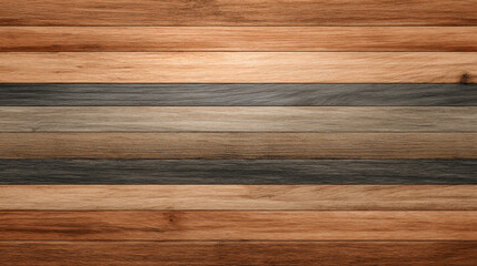 Wood texture background featuring light and dark brown wooden floor planks Generative AI
