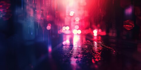 Fearful picture with effect for thriller cinema scene. Deadly scenery of victim feeling fear in dangerous situation or haunted nightmare. Glowing light express scary threat with blur view. AIG51.