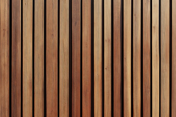 Brown wooden wall background with vertical lines texture, a seamless pattern for the interior design of a modern home or office.