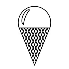 Ice cream cone isolated
