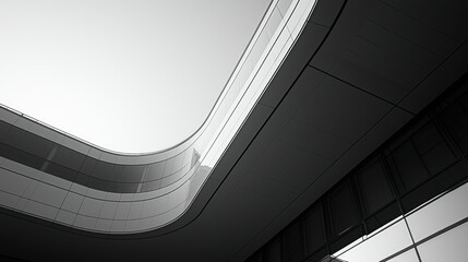 Fototapeta premium Curved architectural lines